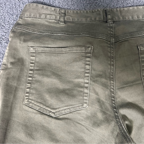 Mango Basics Pants Size 6  Green 5-Pockets. - Picture 10 of 14